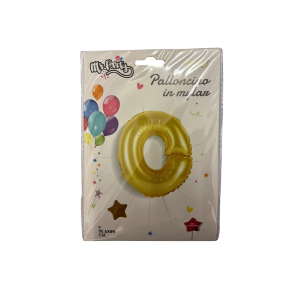 Palloncino Lettera O Oro