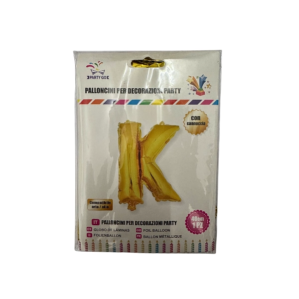 Palloncino Lettera K Oro