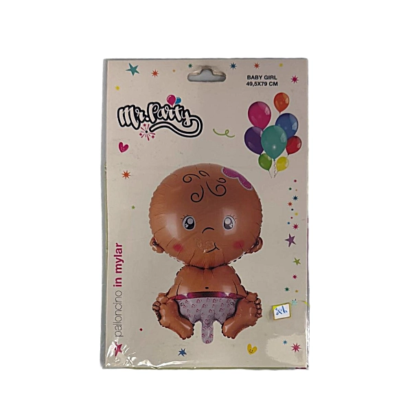 Palloncino Mylar “Baby Girl Seduta” – 49,5 x 79 cm