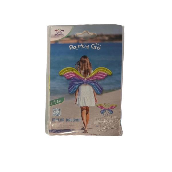 Palloncino Mylar Ali da Fata Arcobaleno – 97 x 70 cm