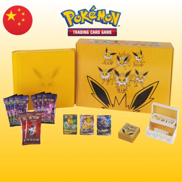 Pokémon Card Game Chinese Eevee GX Gift Box Binder Collection Jolteon (CHN)